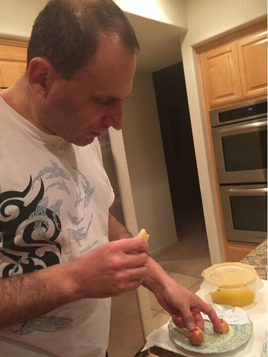 Emily Mitnick engaged her dad to participate in the school project